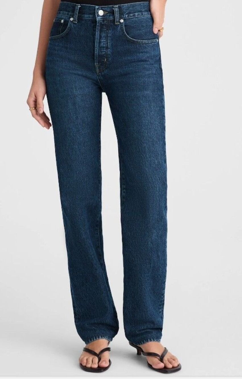NEW Madewell The Longline Straight Jean Size 29 Button Fly 100% Cotton $148 MSRP